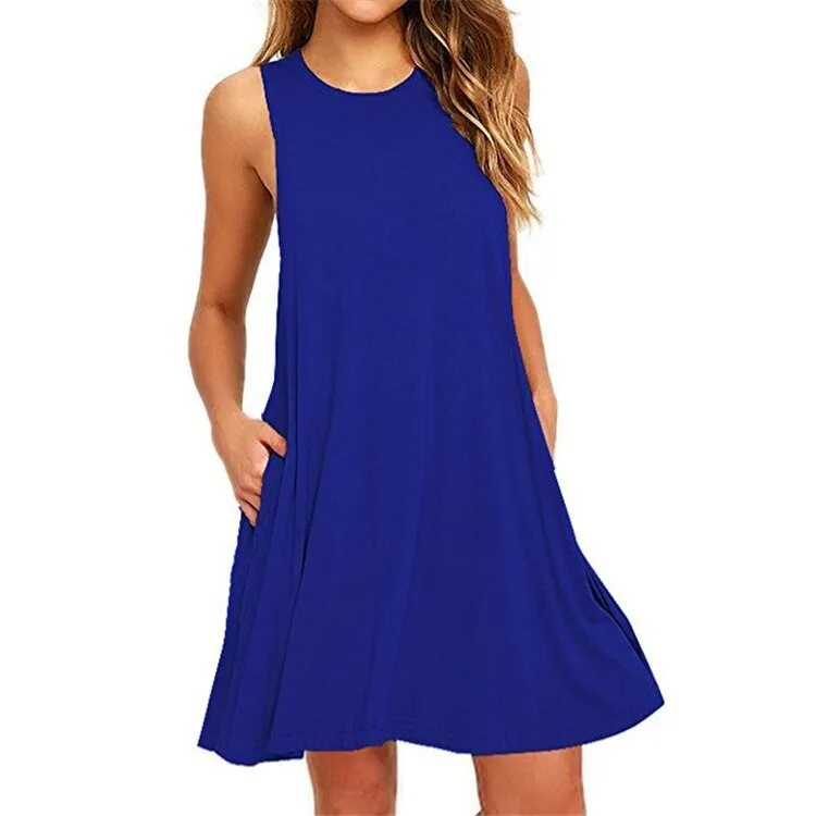 Women's Summer Casual Swing T-Shirt Dress