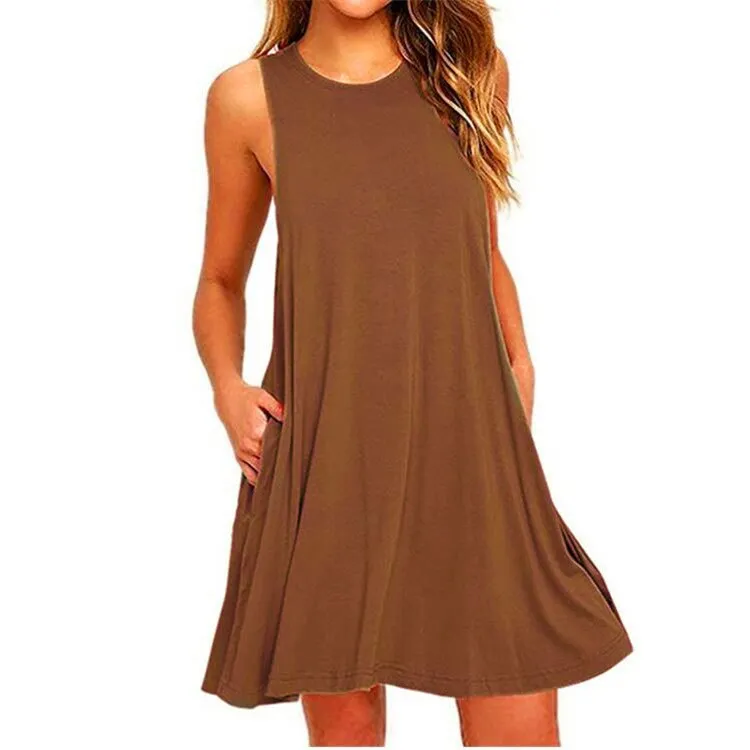 Women's Summer Casual Swing T-Shirt Dress