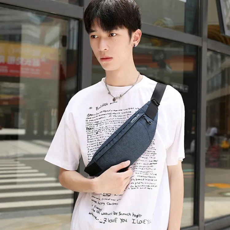 Y033 Men Waist Bag Multi-Function Casual Bag Outdoor Sports Small Bag(Black)