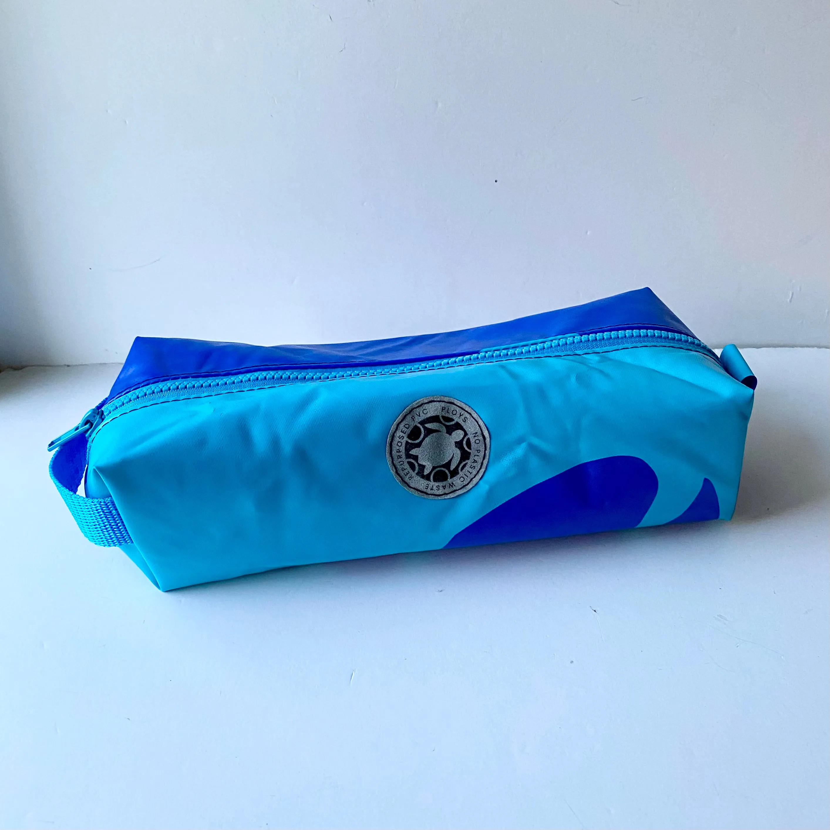 Zipper Box Pouch or Wash bag - recycled inflatables